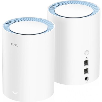 Безжичен рутер Cudy M1200 2, AC1200 Dual Band, 2.4/5 GHz, 300 -  867 Mbps, 2 броя