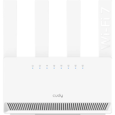 Безжичен рутер Cudy BE3600 Gigabit Dual Band Wi-Fi 7, 4x10/100/1000, 4x5dBi антени, бял