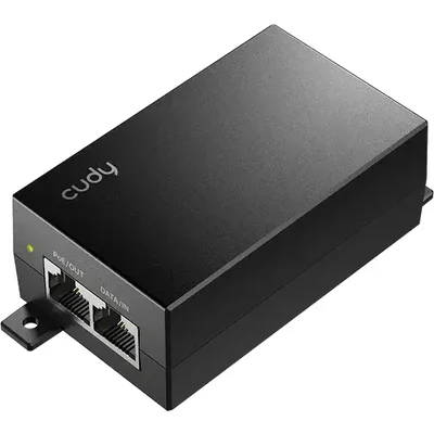 PoE адаптер Cudy POE48-18W, Gigabit PoE+/PoE, 18W, 2 x 10/100/1000Mbps