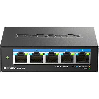 Суич D-Link DMS-105/E, 5 портов 2.5G Multi-Gigabit