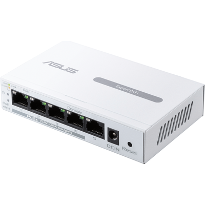 Суич ASUS ExpertWiFi EBP15 5-Port GbE, 4 PoE+ Ports 5 x 10/100/1000Mbps ports