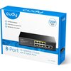 Суич Cudy FS1010P, 8 портов, 10/100, PoE+ Switch 150W, 2 x Uplink порта