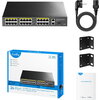 Суич Cudy FS1026PS1, 24 x 10/100 PoE+ Switch 2 x Gigabit порта, 1 x SFP Slot