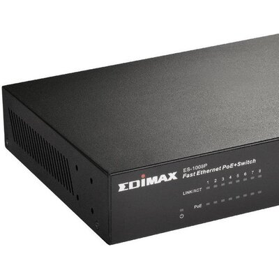 Суич EDIMAX ES-1008P, 8 PoE порта, 10/100Mbps