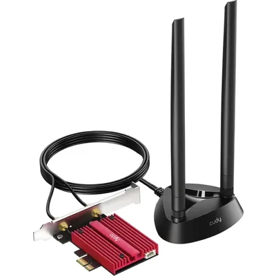 Мрежова карта Cudy WE9300S, Tri-Band WiFi 7 PCI-e, 5760 + 2880 Mbps