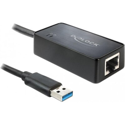 Адаптер DeLock 62121, USB 3.0  към Gigabit LAN 10/100/1000 Mbps