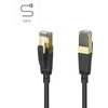 Мрежов пач кабел cat.8 S/FTP, 40Gbit/s, екраниран, 3м
