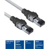 Мрежов пач кабел ACT S/FTP, CAT6A, RJ-45 - RJ-45, 1.5 m, Медни проводници, Сив