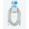 Мрежов пач кабел HAMA F/UTP, CAT 6, RJ-45 - RJ-45, 1Gbit/s, 5.0 m, Сив, Булк