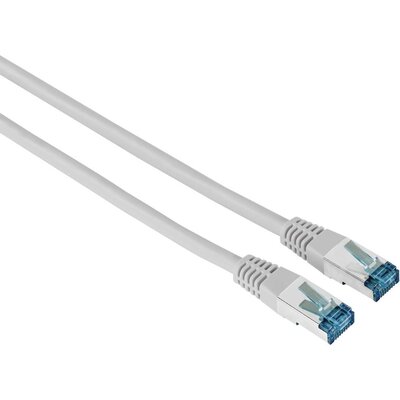 Мрежов пач кабел HAMA F/UTP, CAT 6, RJ-45 - RJ-45, 1Gbit/s, 10.0 m, Сив, Булк