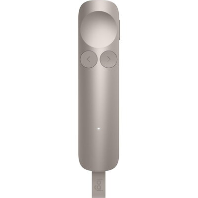 Безжичен презентер Logitech Spotlight 2, Bluetooth, 2.4 GHz Wireless - Бежов