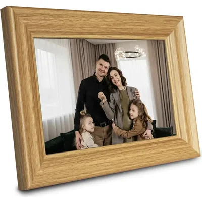 Дигитална смарт фоторамка Denver PFF-1044LW Light Wood, 10.1" Wi-Fi, Frameo app