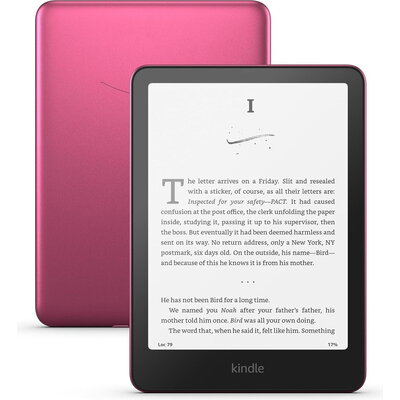 eBook четец Kindle Paperwhite Signature Edition 7", 32GB, 2024, 12 генерация, IPX8, metalilic rasberry