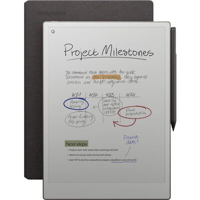 Таблет reMarkable Paper Pro 11.8", с включен стилус Marker Plus, Калъф Book Folio сив