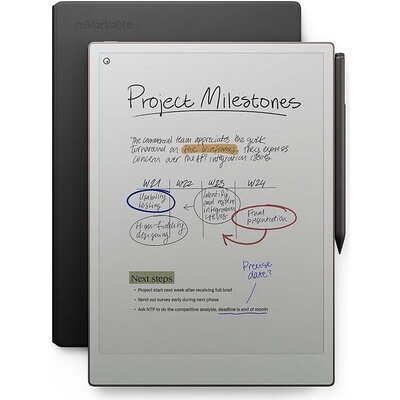 Таблет reMarkable Paper Pro 11.8" в комплект с Marker plus и Калъф Premium Brown Leather Book Folio