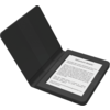 eBook четец BOOKEEN SAGA, 6", Силиконов калъф, Черен