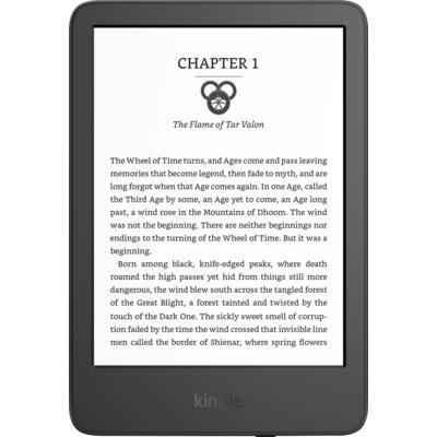 eBook четец Kindle 2022, 6", 16GB, WiFi, 11 генерация, Bluetooth, Черен
