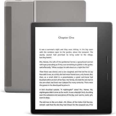eBook четец Kindle Oasis, 7", 8GB, 10-та генерация, Сив