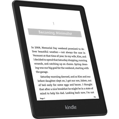 eBook четец Kindle Paperwhite Signature Edition, 6.8", 32GB, 2021, 11 генерация, IPX8, Черен
