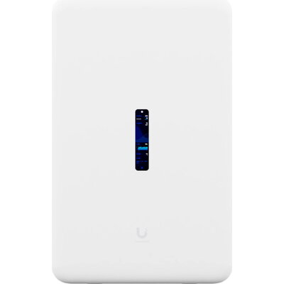 All-in-one internet gateway, WiFi access point, and UniFi Console with an abundance of PoE ports.