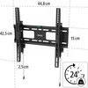 HAMA Стенна стойка за TV, 165 см (65") до 50 кг, защита от кражба