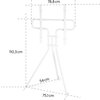 Стойка за TV Easel Design , до 191см / 75"/, до 40кг, бял