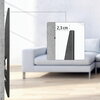 Стенна стойка за TV, FIX, черна, 600x400, 190 cm (75")
