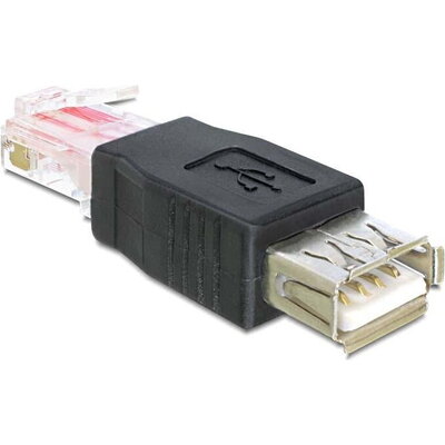 Адаптер DeLock, USB женско - RJ45 мъжко