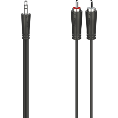 Аудио кабел HAMA стерео жак 3,5 mm -2 x Чинч, 1.5м