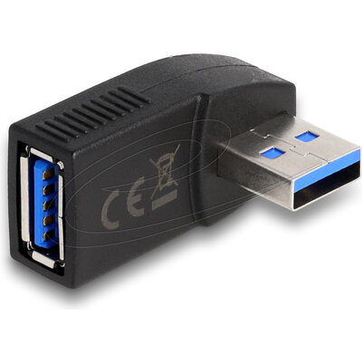 Адаптер Delock USB 3.0 мъжко-женско под ъгъл 270°, хоризонтално