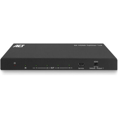 ACT HDMI Сплитер AC7832 4К HDMI сплитер, 1 вход.4 HDMI изхода