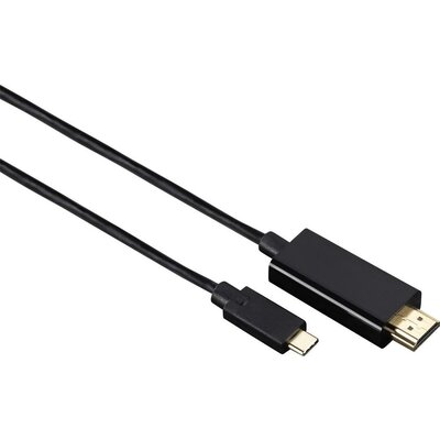 Кабел HAMA 135724 USB-C - HDMI мъжко, 1.8 м,позлатен, 3 звезди