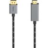 Кабел HAMA DisplayPort мъжко - HDMI мъжко, Ultra-HD, 4K@60 Hz, 1.5м, Алуминий, Позлатени конектори