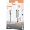 Кабел HAMA USB-C мъжко - HDMI мъжко, Ultra-HD, 4K@60 Hz, 1.5м, Алуминий, Позлатени конектори