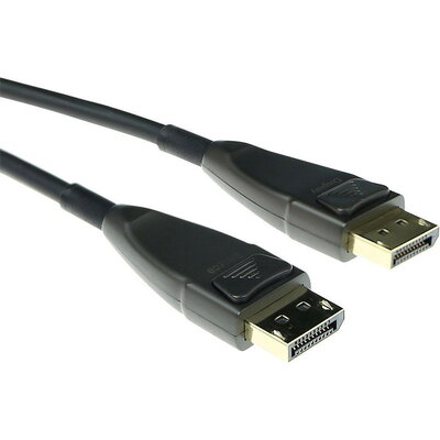 Оптичен хибриден кабел ACT AK4031, DisplayPort 1.4 мъжко - DisplayPort 1.4 мъжко, 15 м, Черен Оптичен хибриден кабел ACT AK4031, DisplayPort 1.4 мъжко - DisplayPort 1.4 мъжко, 15 м, Черен