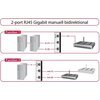 Превключвател Delock 87673, Ръчен, 2 x RJ45 порта, 10 Gbps