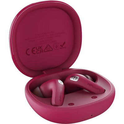 Слушалки HiFuture FlyBuds 4 ANC Hot Pink, Active Noise Cancelling, 4 MICS ENC, Wireless 5.4, Up to 10 Hours Battery Life by one 