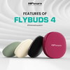 Слушалки HiFuture FlyBuds 4 ANC Latte, Active Noise Cancelling, 4 MICS ENC, Wireless 5.4, Up to 10 Hours Battery Life by one cha