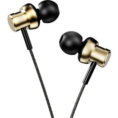 Слушалки HiFuture Hi5 Champagne Gold, Metal Body by CNC, High Clarity Microphone, TYPE-C Plug Cord-controlled, Hi-Res Audio Cert