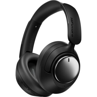 Слушалки HiFuture TOUR MkII Black, Hybrid Active Noise Canceling, 40Hours Playtime, Memory Protein Foam Cover, Metallic Headband