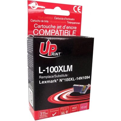 Мастилница UPRINT 14N1094, LEXMARK 100XL/Lex S305/S405/S505/S605/Pro705/Pro805, Magenta