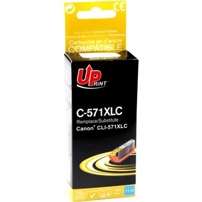 Мастилница UPRINT CLI 571XL-C CANON, Cyan