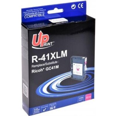 Мастило гел UPRINT GC41M, RICOH, 36ml, 2500 копия, 405763, Magenta