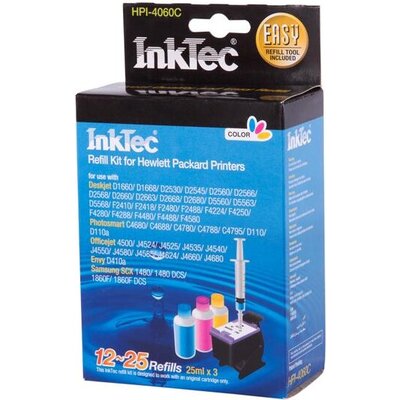 Рефил INKTEC HP- 5075C, Pigment /3 x 25 ml/, Color