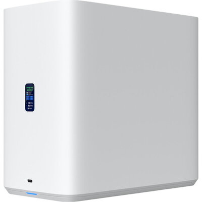 Ubiquiti UniFi UNAS-4-W-EU Network Attached Storage with (4) 2.5/3.5" HDD bays, (2) M.2 NVMe SSD cache slots, 2.5 GbE netwo