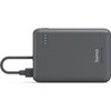 HAMA Външна батерия „Travel“ с кабел, 10000mAh, 2 изхода: 2x USB-C, антрацит