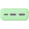 HAMA Външна батерия "Pocket 10", 10000 mAh, Изходи: 2x USB-A, зелена