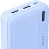 HAMA Външна батерия "Pocket 10", 10000 mAh, Изходи: 2x USB-A, син