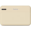 HAMA Външна батерия "Pocket 10", 10000 mAh, Изходи: 2x USB-A, бежов