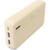 HAMA Външна батерия "Pocket 20", 20000 mAh, Изходи: 2x USB-A, бежов